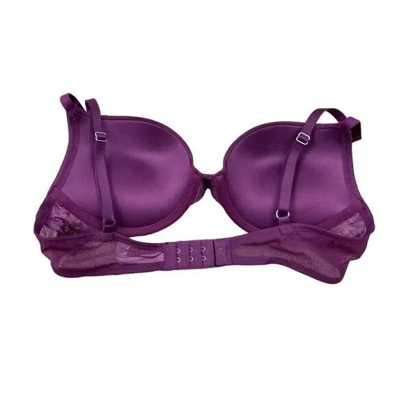 Victoria’s Secret dream angels plum purple push up bra and cheekini panties